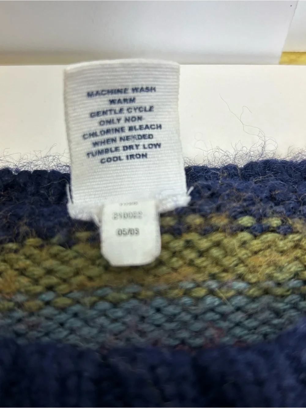 GAP 3T Striped Crewneck Sweater Wool Blend